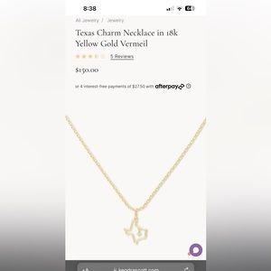 Kendra Scott. Texas. Never worn. Threw away the box. 18k gold.